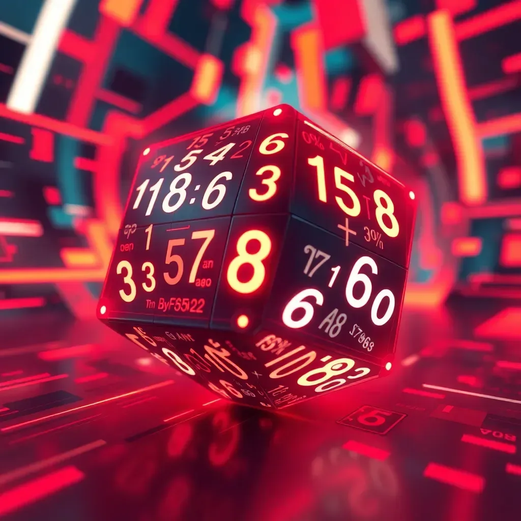Spinning Glyph Cube