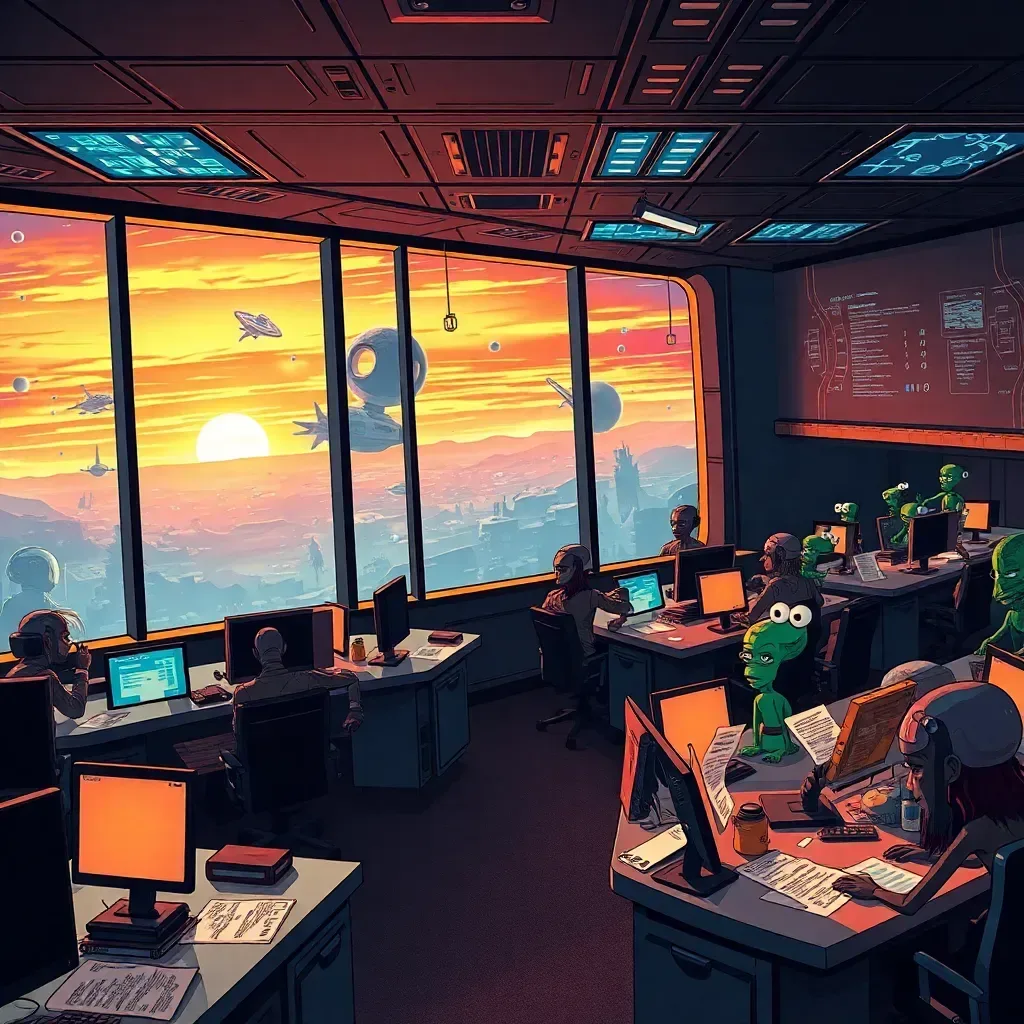 Galactic Bureaucracy: A Star-Trek-styled Saga