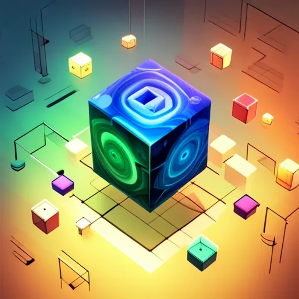 Spinning Math Cube