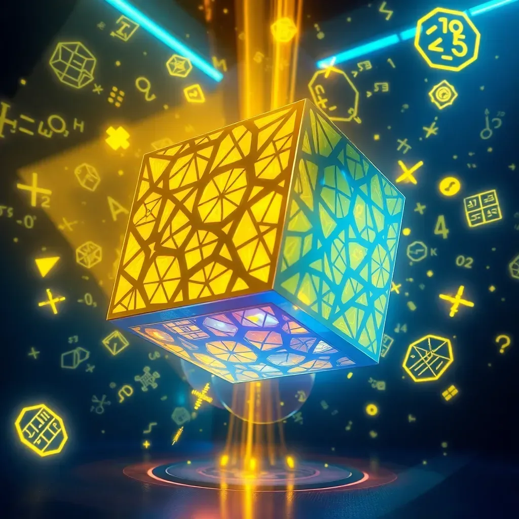 Spinning Cube Math Quest