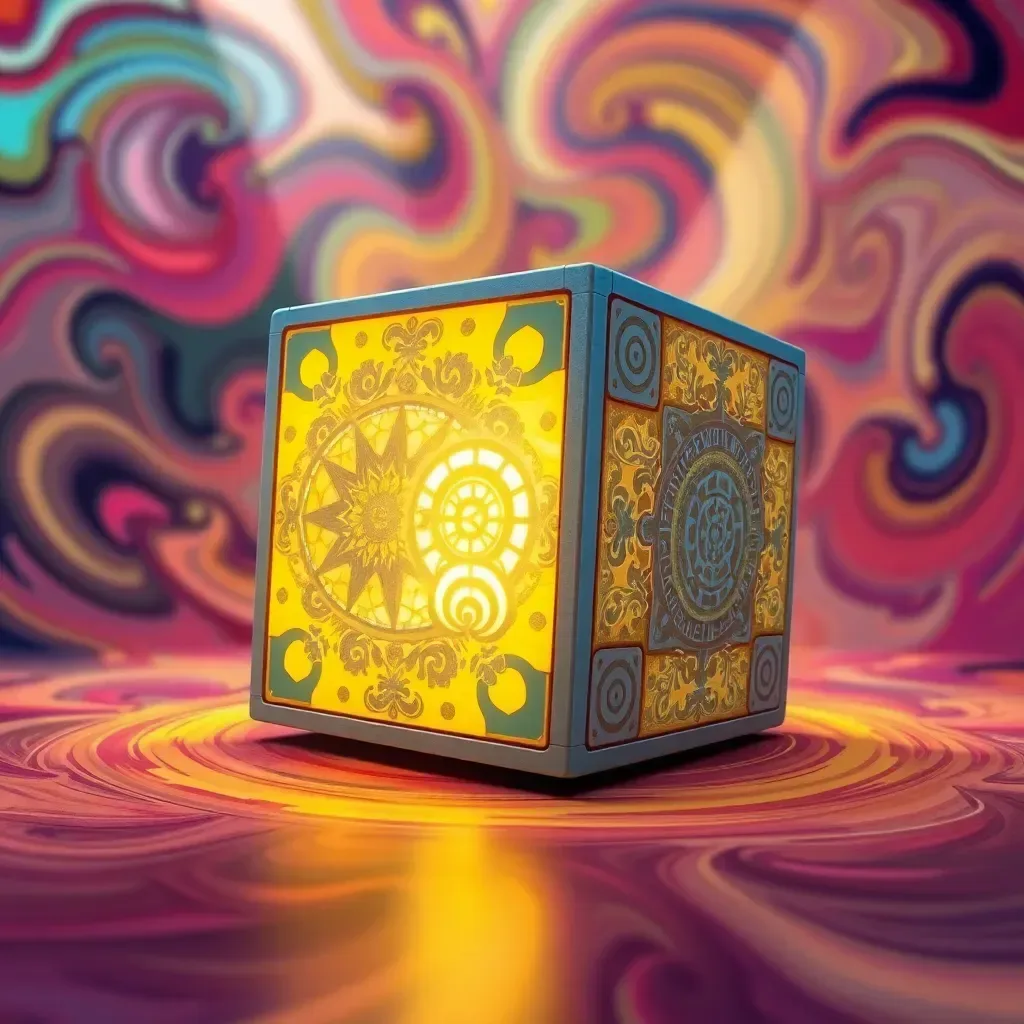Spinning Glyphs: The Cube Puzzle