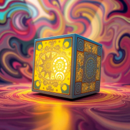 Spinning Glyphs: The Cube Puzzle - Text-based game