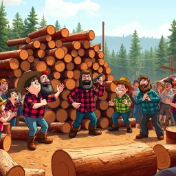 Log Jam Showdown - Text-based game