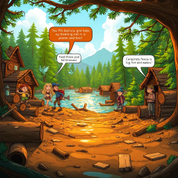 Log Jammin': Who's Logs Are These, Anyway? - Text-based game