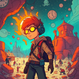 ChronoChums: Who's There? - Text-based game