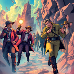 Time-travel Mystery text games