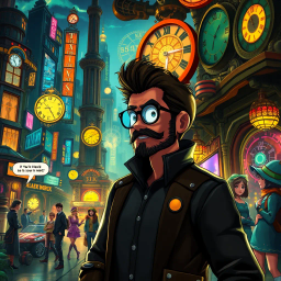 Chronochaser: Who's Time Is It Anyway? - Text-based game