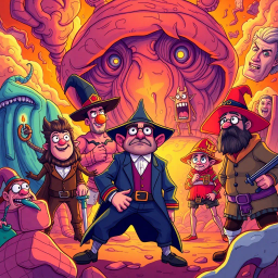 Metamayhem: Whose Adventure is it Anyway? - Text-based game