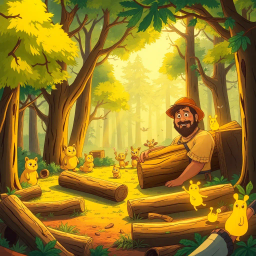 Log Jam: Wood You Believe It? - Text-based game