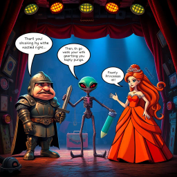 Satirical Comedy text games