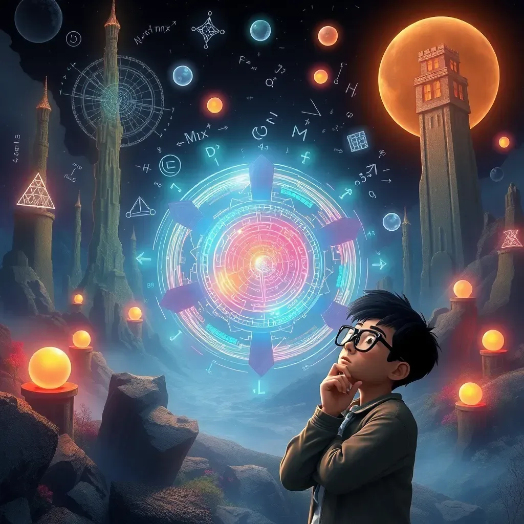 Spinning Math Cube Adventure