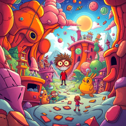Metamayhem: Whose Adventure is it Anyway? - Text-based game