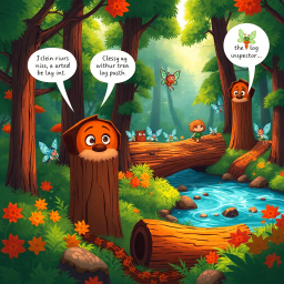 Log Jam: Whose Logs Are These, Anyway? - Text-based game