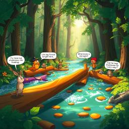 Log Jammed: Whose Logs Are These Anyway? - Text-based game
