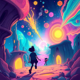 Spectrum Wars: Which Dimension Is It Anyway? - Text-based game