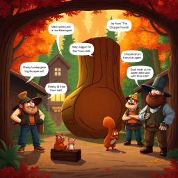 Log Jam: Wood You Believe It? - Text-based game