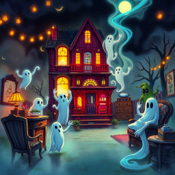 Whose Ghost is it Anyway? - Text-based game