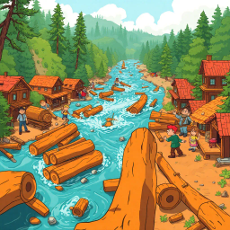 Log Jammin': Who's Logs Are These, Anyway? - Text-based game