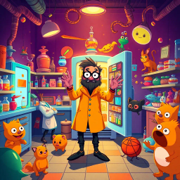 Labyrinth of the Lab Ninjas - Text-based game