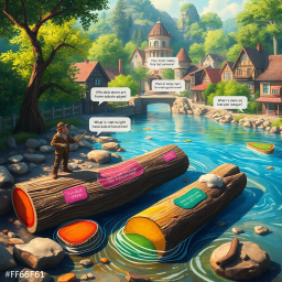 Log Jam: Whose Logs Are These, Anyway? - Text-based game