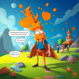 Humor and Self-Discovery text games