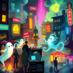 Spectral Contracts: Who You Gonna Call? - Text-based game