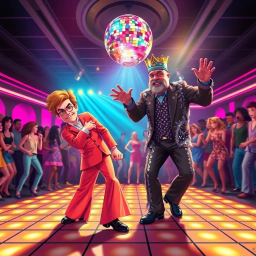 Sam's Disco Dance Off - Text-based game