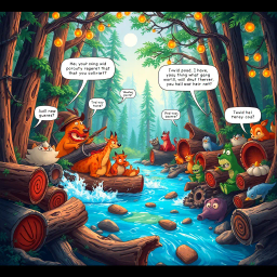 Log Jam: Who's Logs are These, Anyway? - Text-based game