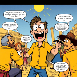 ChronoChuckle: Time's Comic Misadventure - Text-based game