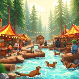 Log Jam Face-Off - Text-based game