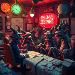 Infernal Antics: Whose Demons Are These? - Text-based game