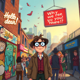 Whose Hellos Are These, Anyway? - Text-based game