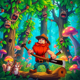 Lumberjack Legends: Log Jam Ruckus - Text-based game