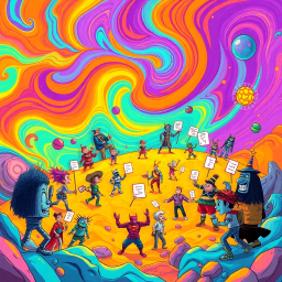Metamayhem: Whose Adventure Is It Anyway? - Text-based game