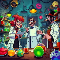 Whose Lab Is It Anyway? - Text-based game