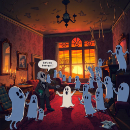 Whose Ghost Is It Anyway? - Text-based game