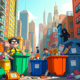 Whose Bin Is It Anyway? - Text-based game