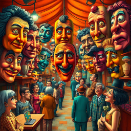 Whose Face Is It Anyway? - Text-based game
