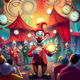 ChronoClowns: Whose Time is It Anyway? - Text-based game