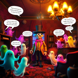 Hello, Whose Ghost Is It Anyway? - Text-based game