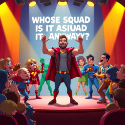 Whose Squad Is It Anyway? - Text-based game