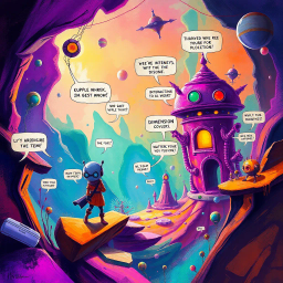 Spectrum Wars: Which Dimension Is It Anyway? - Text-based game
