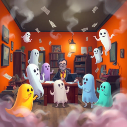 Whose Ghost is it Anyway? - Text-based game