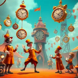 ChronoClowns: Whose Time Is It Anyway? - Text-based game