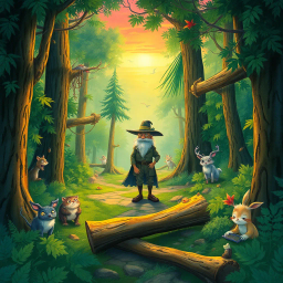 Log Jammed: Trail of the Lost Logs - Text-based game