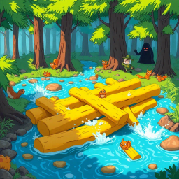Log Jam: Whose Logs Are These Anyway? - Text-based game