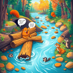 Log Jam: Whose Logs Are These Anyway? - Text-based game