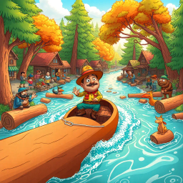 Log Jammed: Whose Logs Are These Anyway? - Text-based game