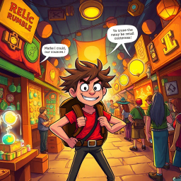 Relic Rumble: Whose Is It Anyway? - Text-based game
