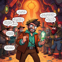 Relic Rumble: Whose Is It Anyway? - Text-based game